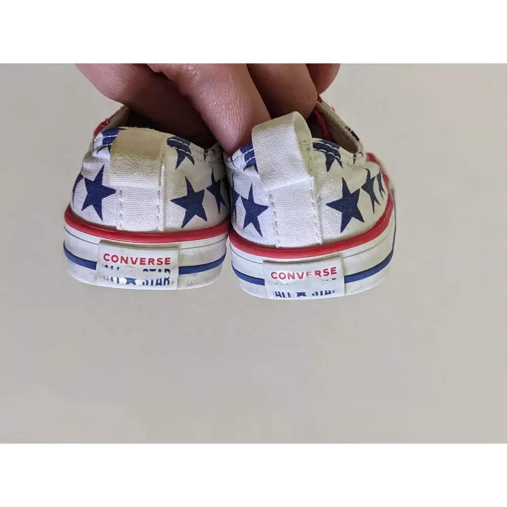 Converse Stars & Stripes Shoes Size 6 Patriotic Sneakers Stars Stripes Flag